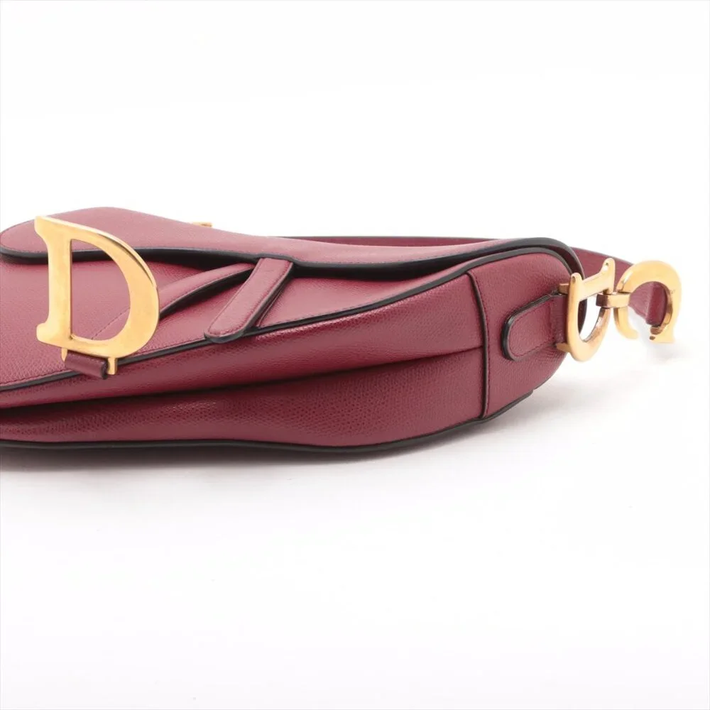 SOLD OUT ❌ Christian Dior Saddle Medium Bag Leather bag Red - Picture 3 of 10
